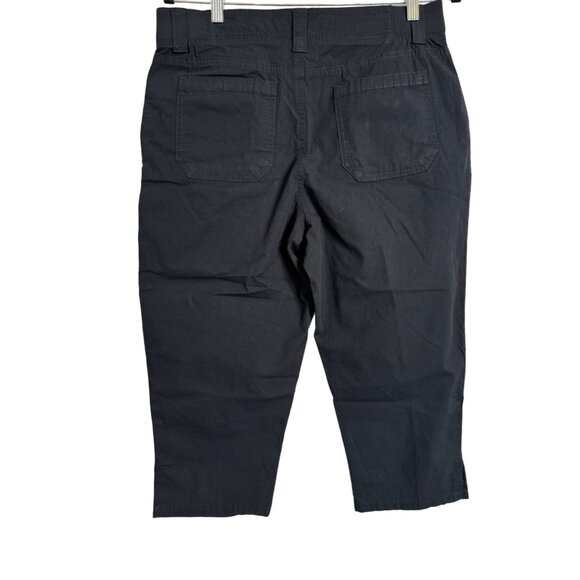 Style & Co Size 10P Black Capri Pants Stretch Petite Pockets - Picture 2 of 9